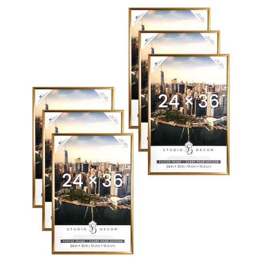 6 Pack: Gold Poster Frame by Studio Décor®